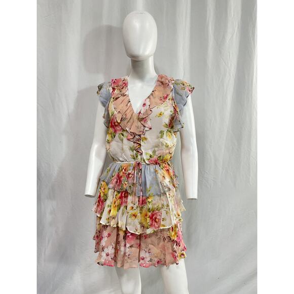 Yumi Kim 'Winnie' Pink Crepe Mini Dress Size S - Picture 2 of 5